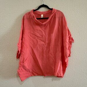 Made in Italy Salmon short sleeve shirt